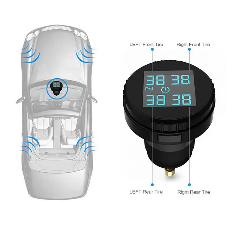 Автомобильный датчик TS61 TPMS прикуриватель автомобильный монитор давления в шинах