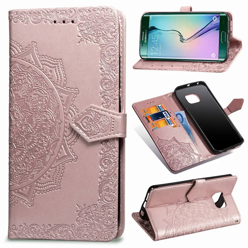 HKKAIS флип Чехол чехол для Galaxy S6 Edge кронштейн Drop proof клатч чехол|Чехлы-портмоне| |
