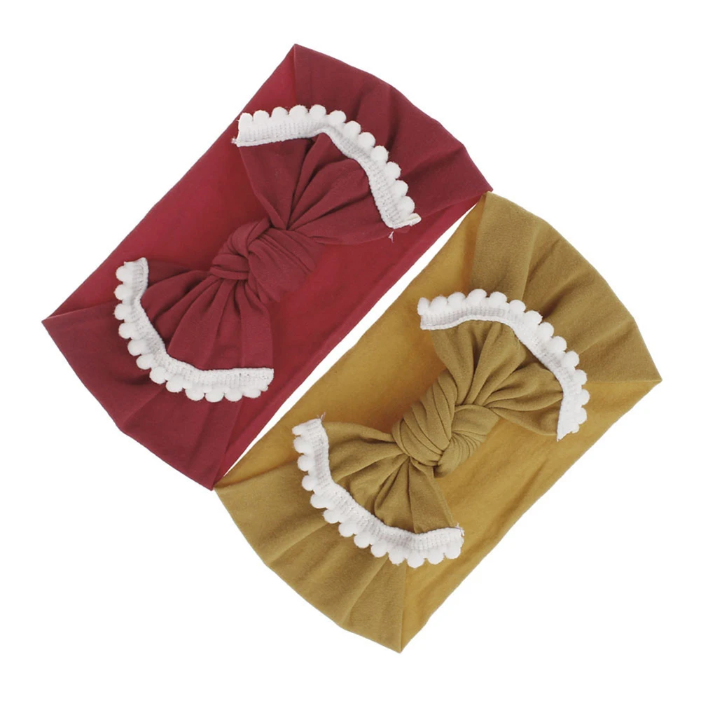 Новинка 2019 милые детские эластичные нейлоновые ленты для волос с большим бантом|