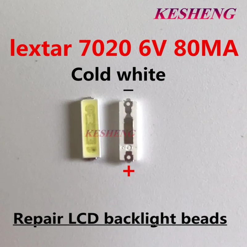 Lextar SMD LED 7020 6 V 0 5 W 50LM Bianco Freddo Per La TV Retroilluminazione 2000 pz/lotto|Подвесные лампочки| |