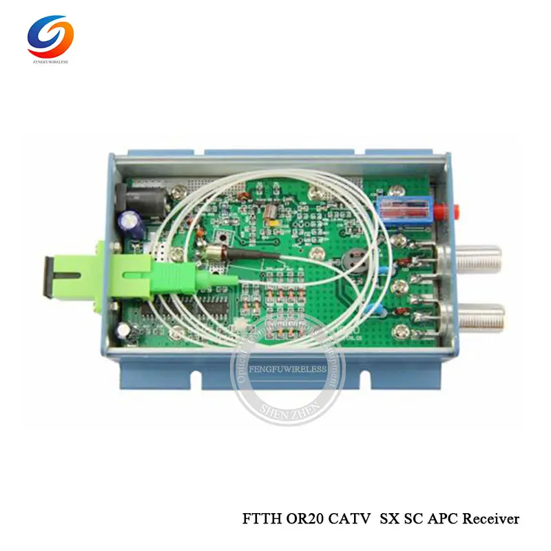 Алюминиевый CATV FTTH AGC Micro SC APC Simplex Соединитель с 2 выходными портами для PON OR20