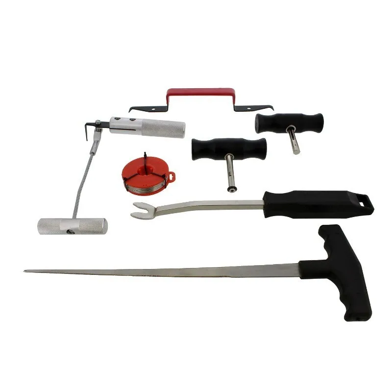 Automobile Windshield Disassembly Broach Tool Wire Threader Saw Combination Set |