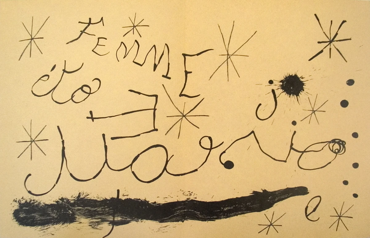 Joan Miro-Derriere le Miroir no. 151-152 pg 18 19-1965 | Дом и сад