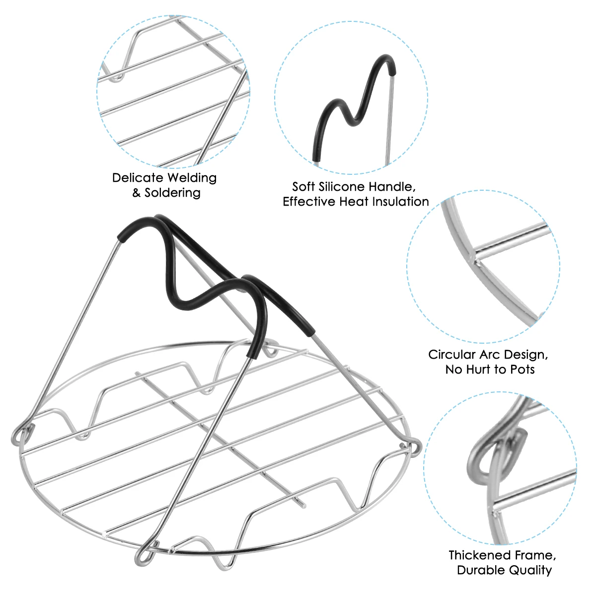 Стойка для пароварки термостойкая силиконовая ручка стойка скороварки