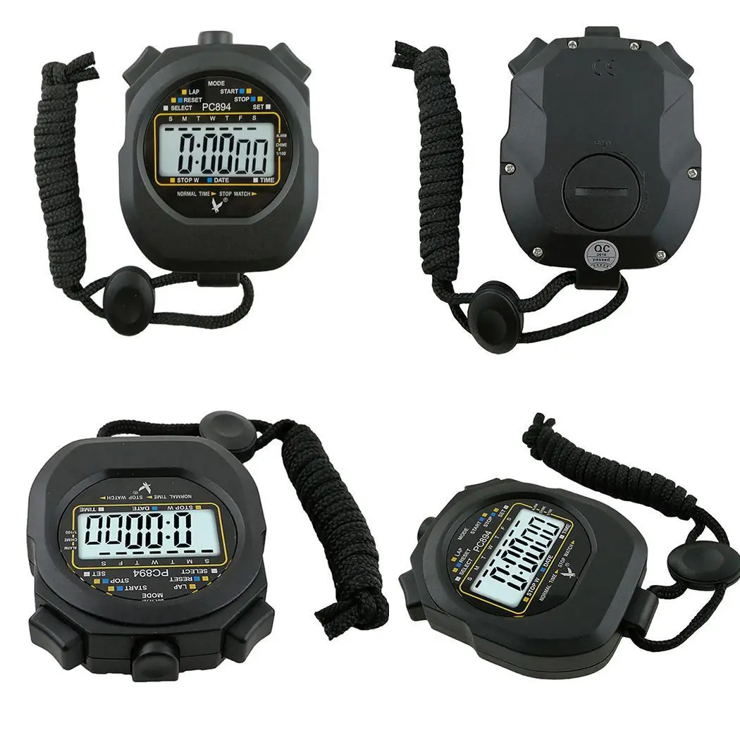 Соревновательный тренировочный цифровой ЖК-хронограф с секундомером Таймер