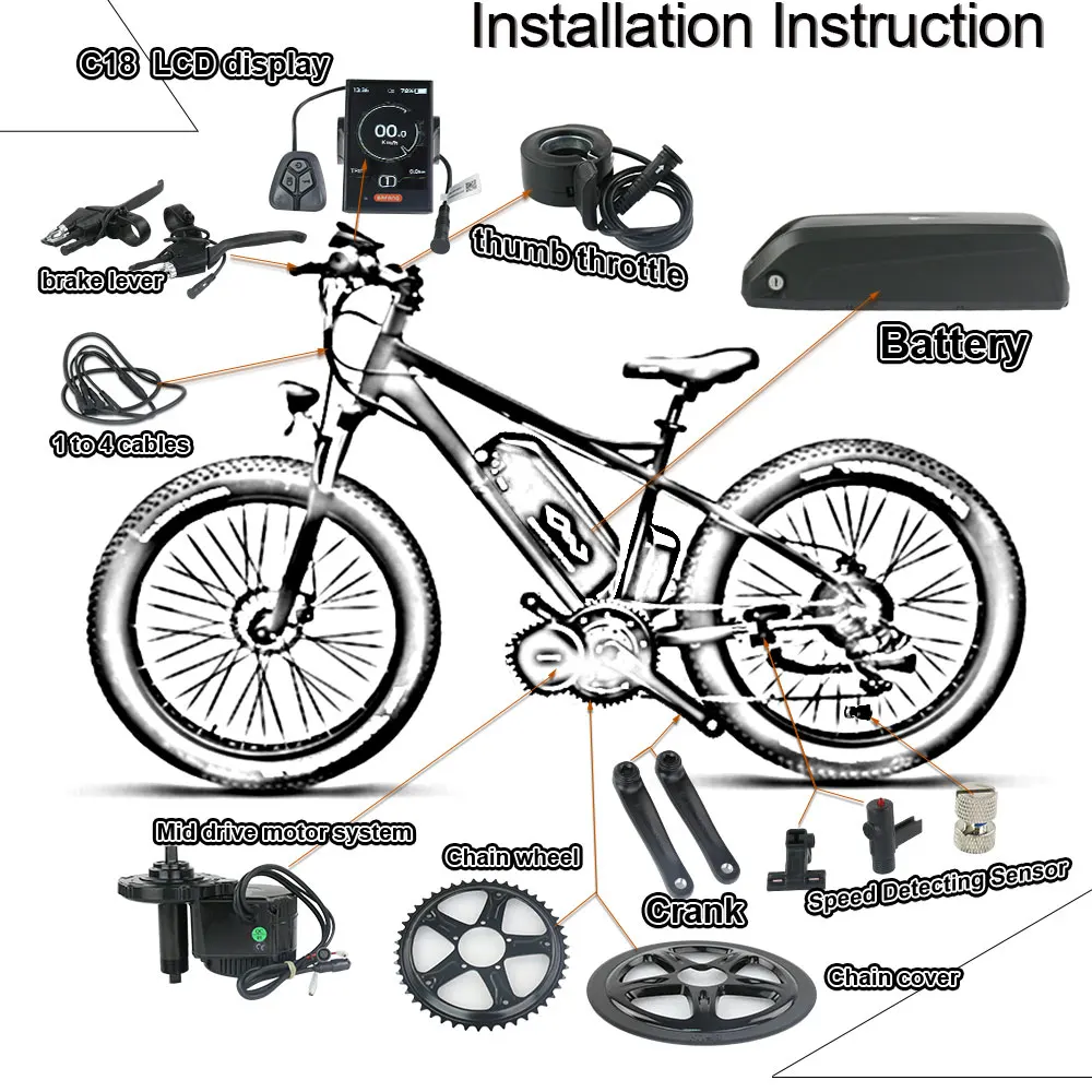 Бесплатная доставка 36 V 250 W BBS01 8Fun/Bafang Средний Кривошип приводной двигатель