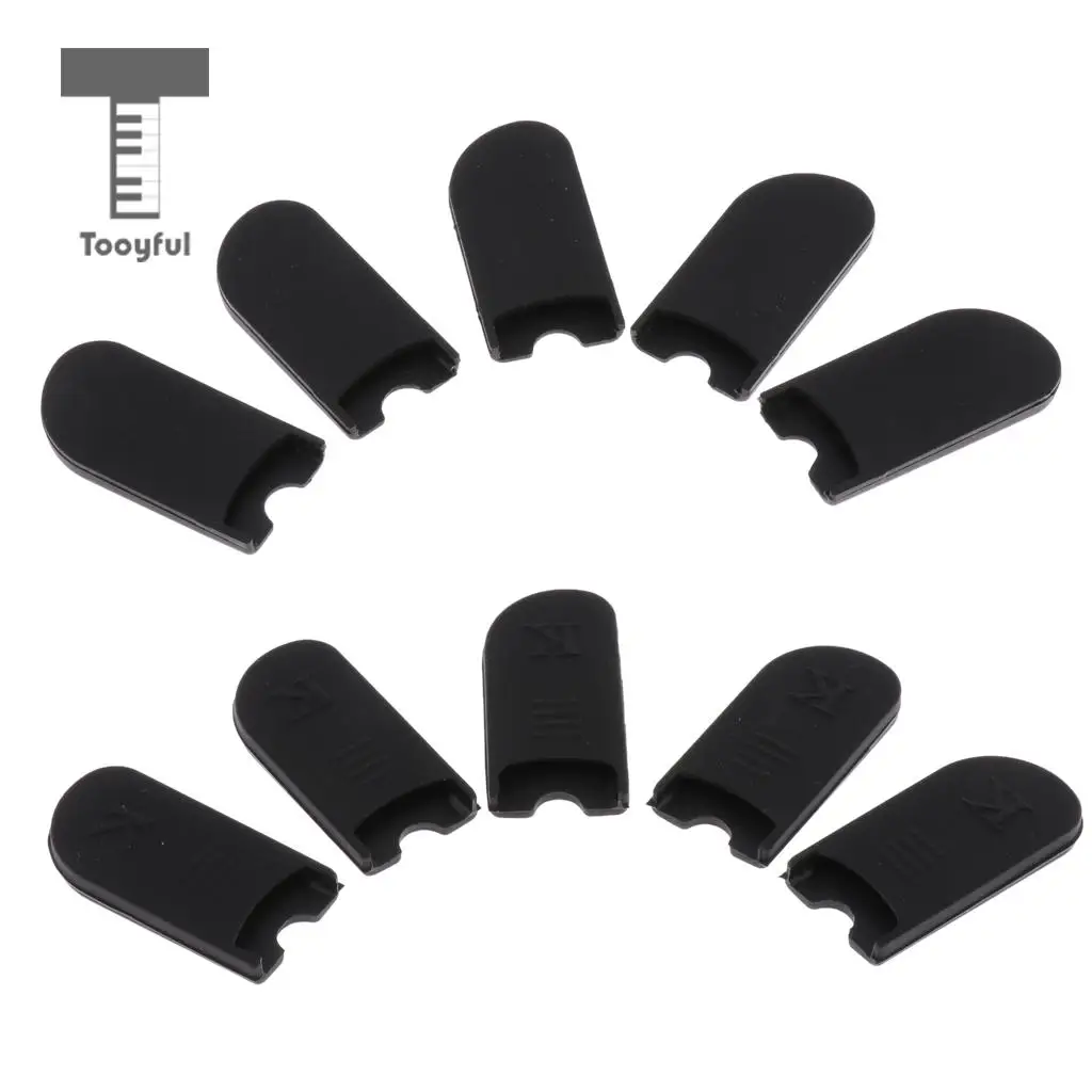 

Tooyful 5pcs Saxophone Thumb Rest Rubber Finger Cushion Pad for Wind Instrument Parts