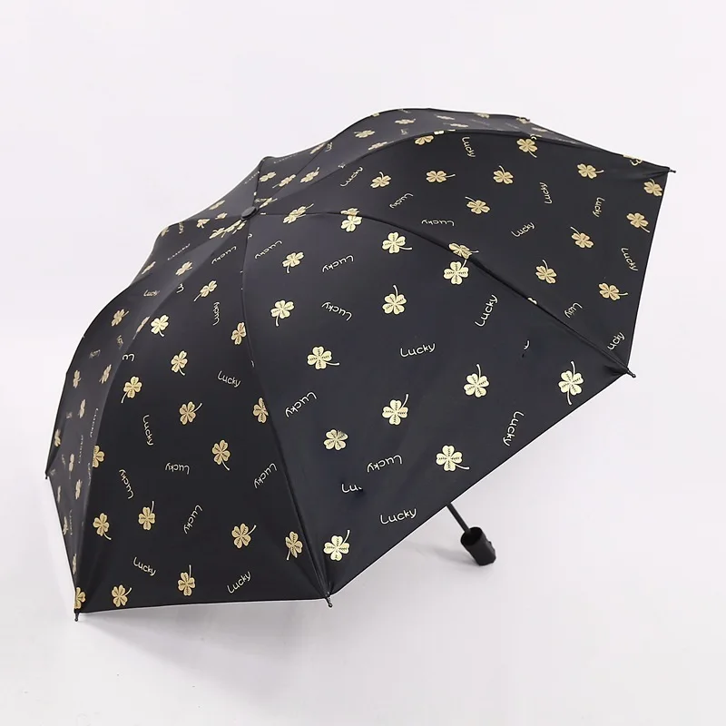 Square Feather Brown Bear Fine Umbrella Black Glue Sunscreen Sunshade | Дом и сад