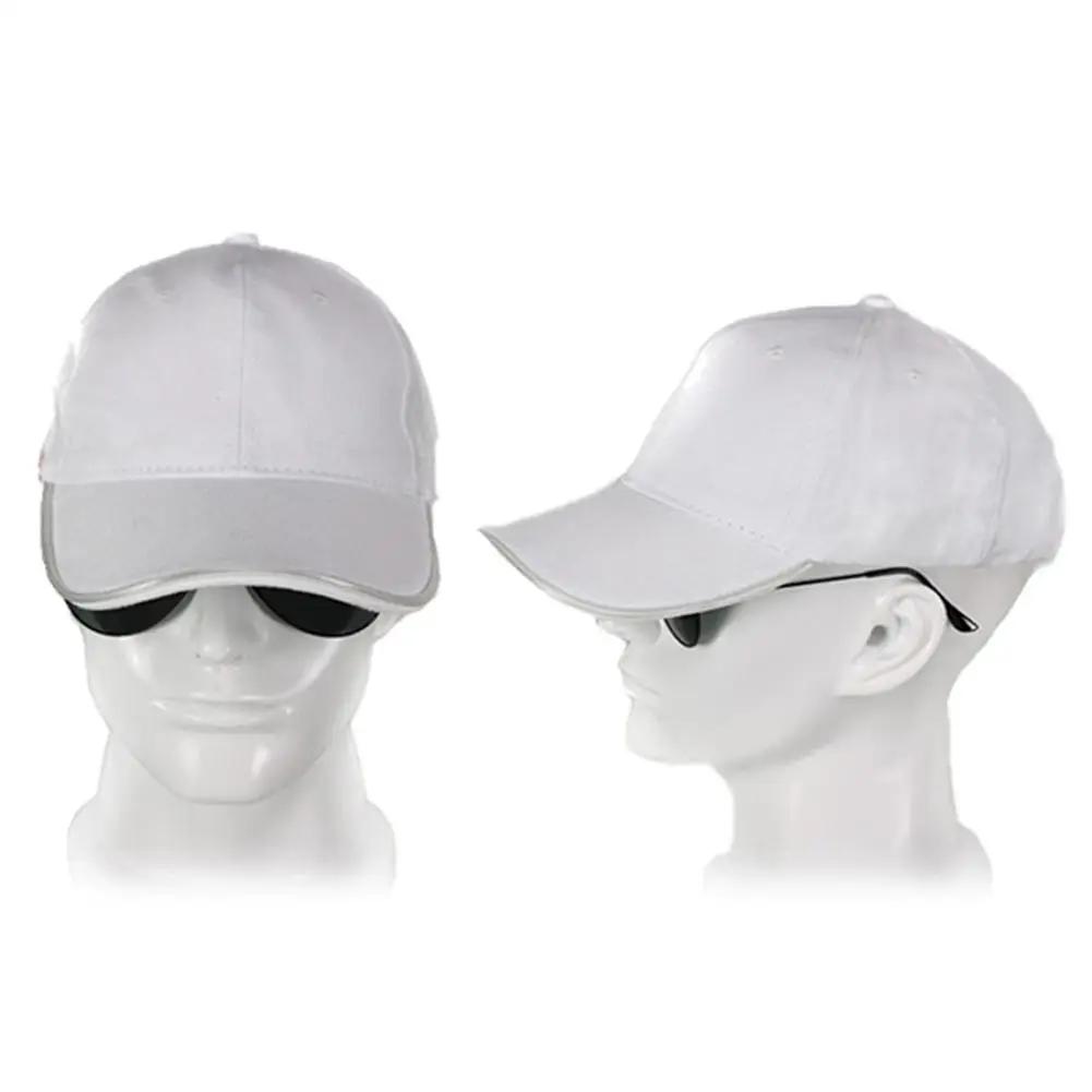 LED Lighted Baseball Hat Adjustable Sports Hats Glow Club Party Hip-Hop Golf Cap Fiber Optic Glowing Sun 16 Colors | Аксессуары для