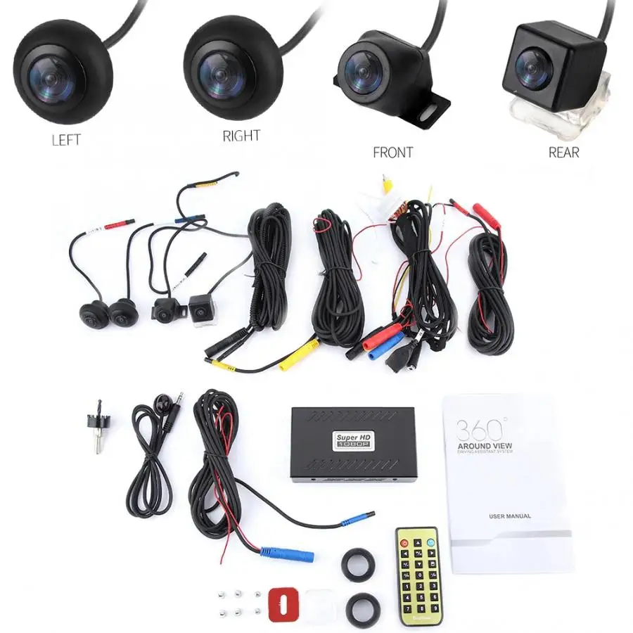 720P HD Car DVR Camera 360 Surround View System Driving Recorder Accessories Recording | Автомобили и мотоциклы