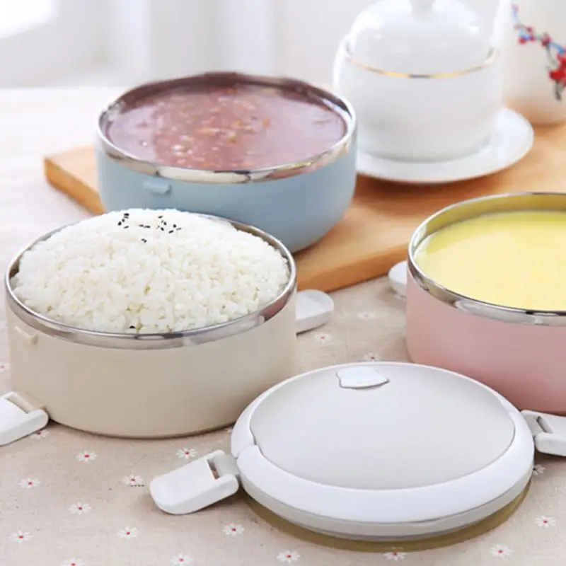 Портативный еда термальность Bento Box градиент цвет держать термо ланч бокс