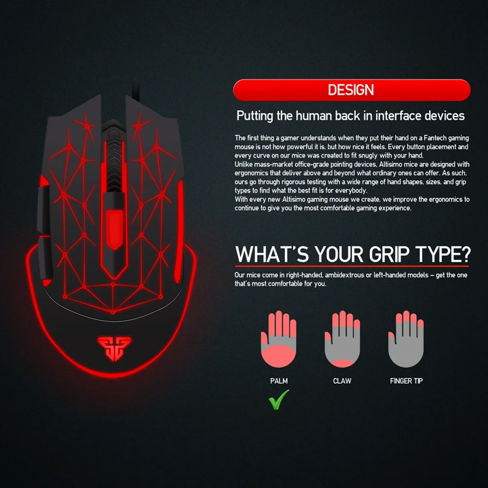 FANTECH X7 Macro RGB Mouse 4800 точек/дюйм оптическая 6D Проводная игровая мышь USB Pro Gamer