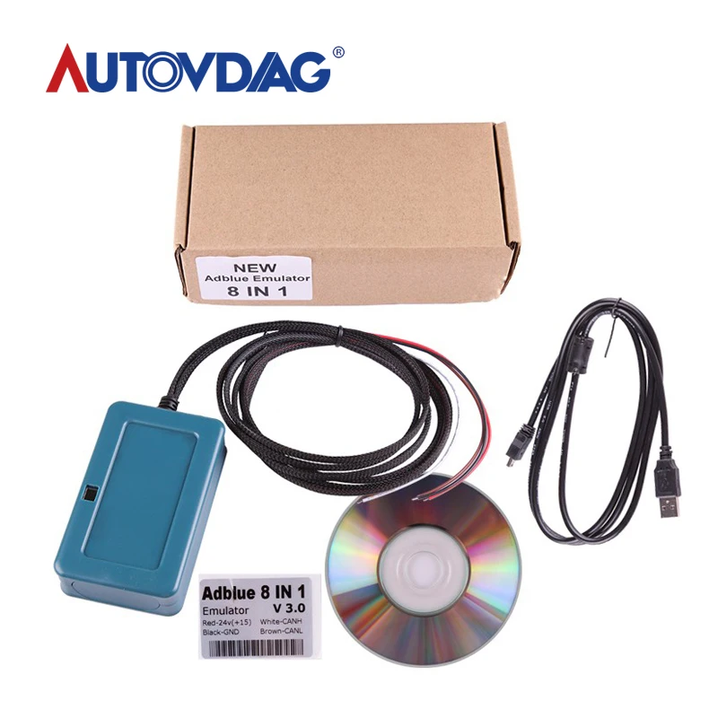 Последним Adblue Эмулятор 8in1 OBD2 сканер 8 в 1 плюс Морщина диагностический инструмент