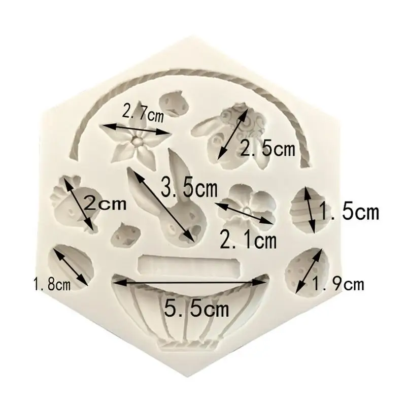 3D Цветочная корзина силиконовая форма украшение торта мастикой пасхальное яйцо