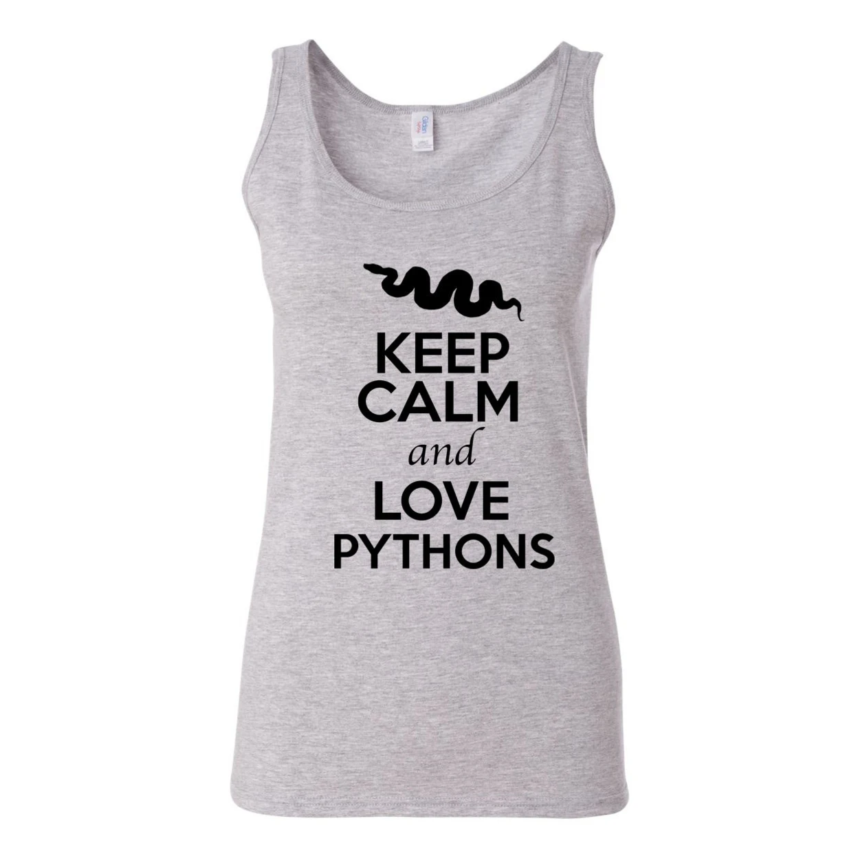 Детские топы без рукавов с принтом животных Keep Calm And Love Pythons 2377|Футболки| |
