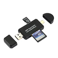 3 в 1 Тип C на Micro USB OTG картридер высокоскоростной USB2.0 Универсальный OTG TF/SD для Android компьютер удлинитель-переходник