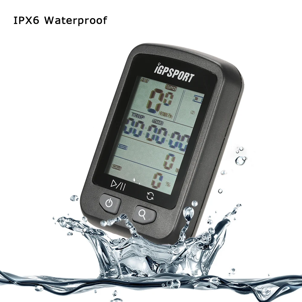 I GPS порт велоспорт компьютер перезаряжаемый IPX6 водонепроницаемый авто подсветка