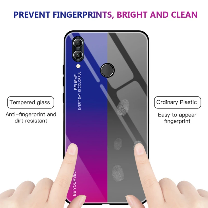 Чехол из закаленного стекла для Huawei P20 Lite Mate 10 20 V20 роскошный силиконовый чехол