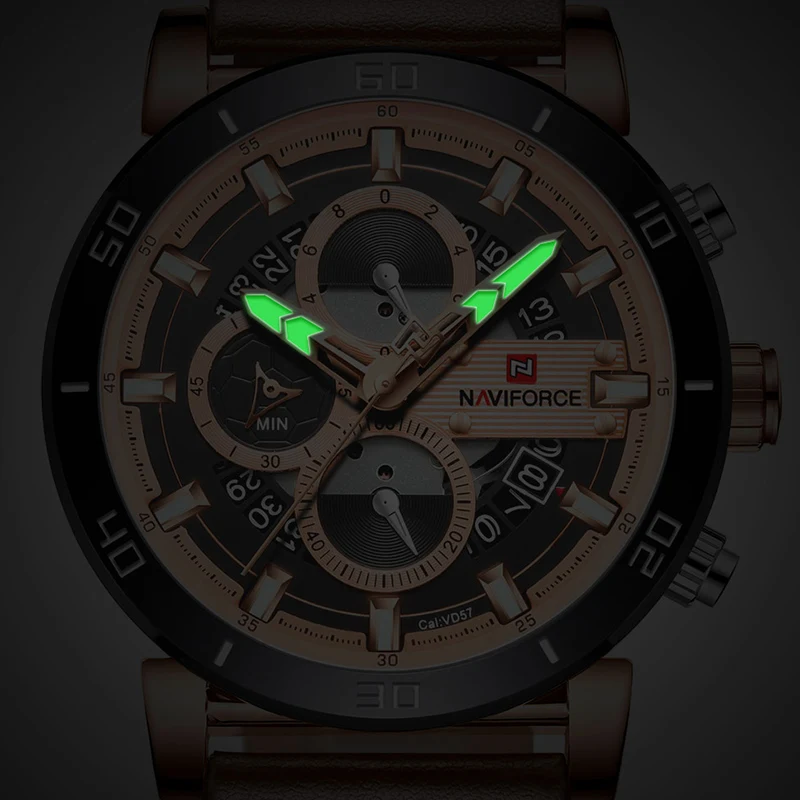Оригинальный NAVIFORCE для мужчин's спортивные часы водостойкий Аналоговый
