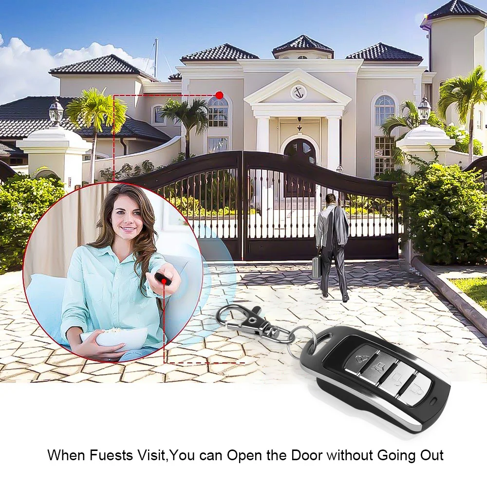 Universal Wireless 433Mhz Remote Control Copy Code 4 Keys Electric Cloning Gate Garage Door Auto | Электроника