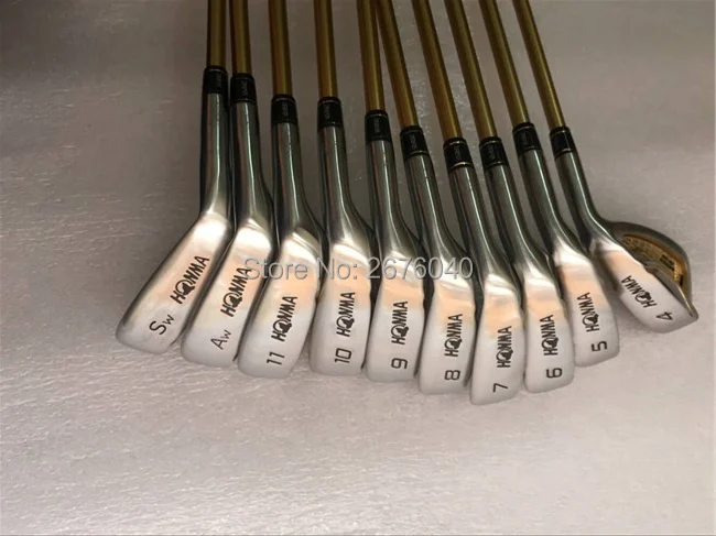Клюшки для гольфа honma s 06 4 звезды железные клюшки набор 11Sw.Aw графитовый Вал R или S