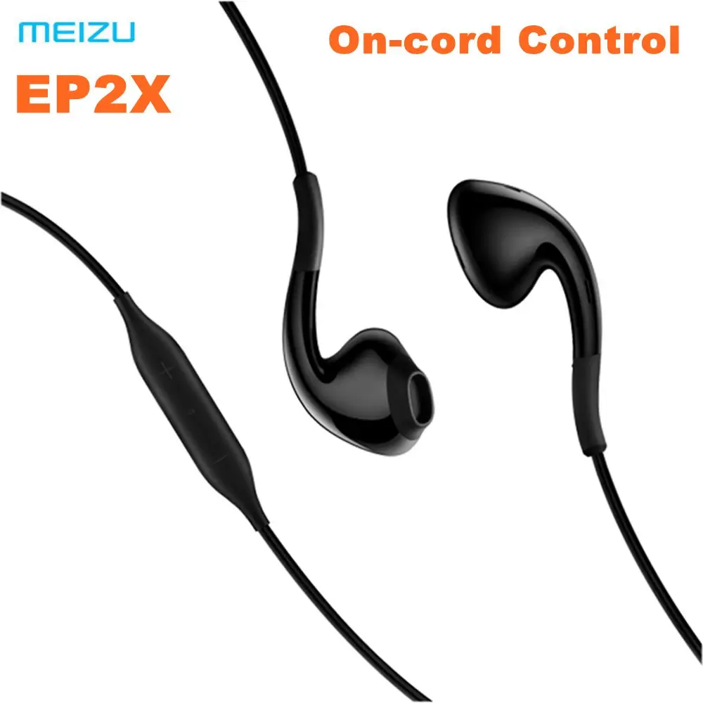 Новый Meizu EP2X In Ear музыкальные наушники с микрофоном на шнур Управление из