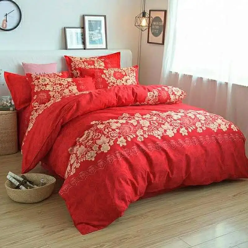 3 шт./4 шт. хлопок лист цветочный одеяло с принтом Обложка Постельное белье