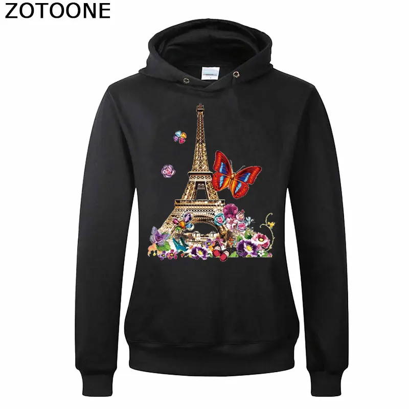ZOTOONE Красивые цветочные патчи для одежды DIY Бабочка печать на футболке платья