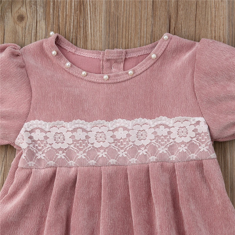 Милый кружевной комбинезон для новорожденных девочек летняя одежда с коротким