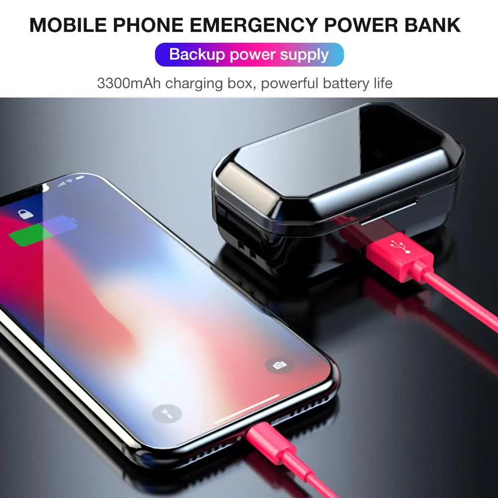 X6 наушники вкладыши TWS с Беспроводной Bluetooth5.0 Touch Управление dual Smart Digital Дисплей IPX6