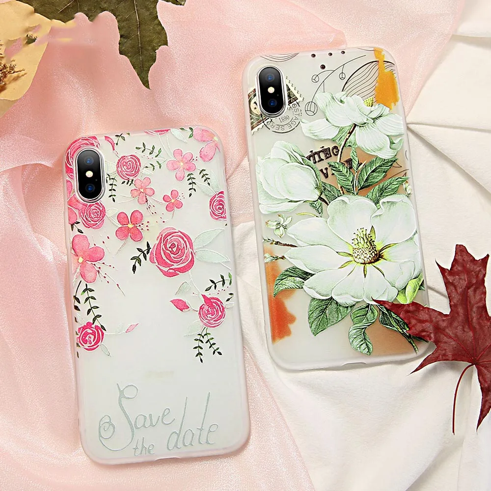 Чехол CASEIER Flower Girly для Huawei P30 P20 lite Mate 20 10 мягкий рельефный чехол телефона P10 Y7 Y9 Funda |