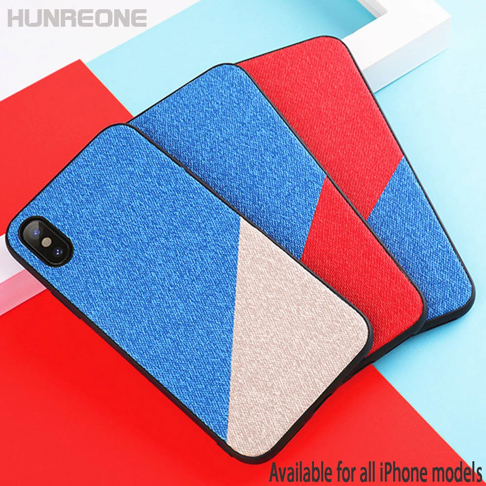 Hunreone Funda Para Telefono Movil TPU + PU простой чехол для мобильного телефона iPhone X XS XR Max 7 8 7P 8P 6 6S