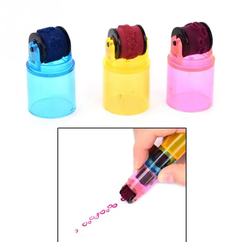 2019 DIY мультфильм уплотнение интересные развивающие цикл Ролик Штамп без чернил Pad
