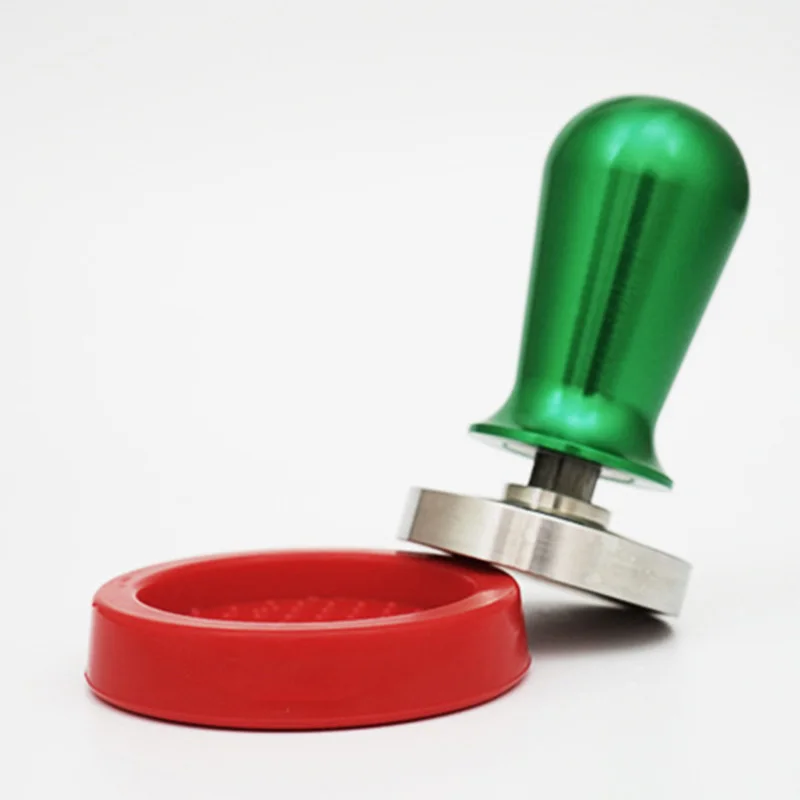 Прочная круглая силиконовая 60 мм подставка для трамбовки кофе эспрессо кофейных