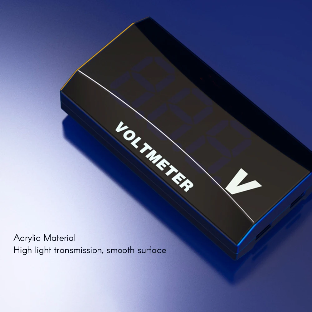 Цифровой вольтметр для мотоцикла светодиодный дисплей водонепроницаемый тестер