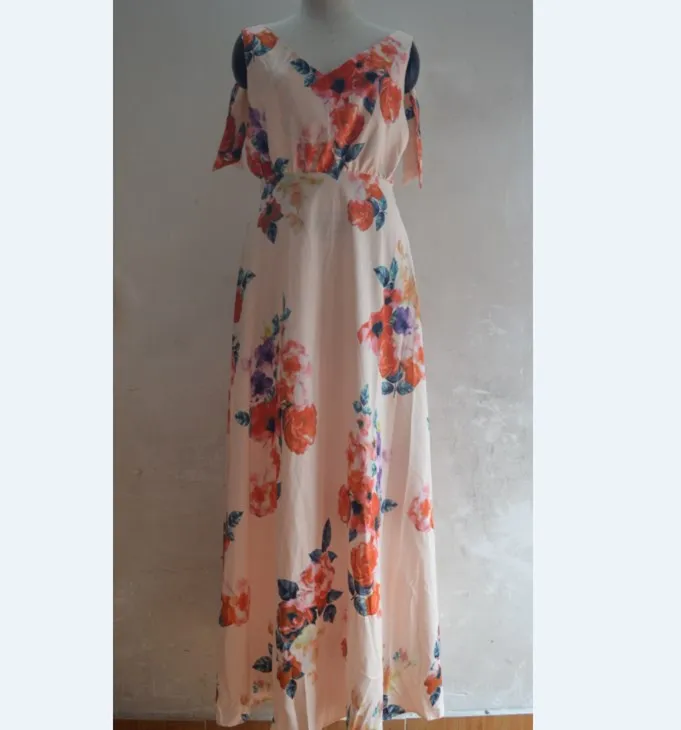New Fashionable Women Summer Sleeveless Floral Long Dress Ladies Popular Party Beach Casual Dresses HOT SALE | Женская одежда