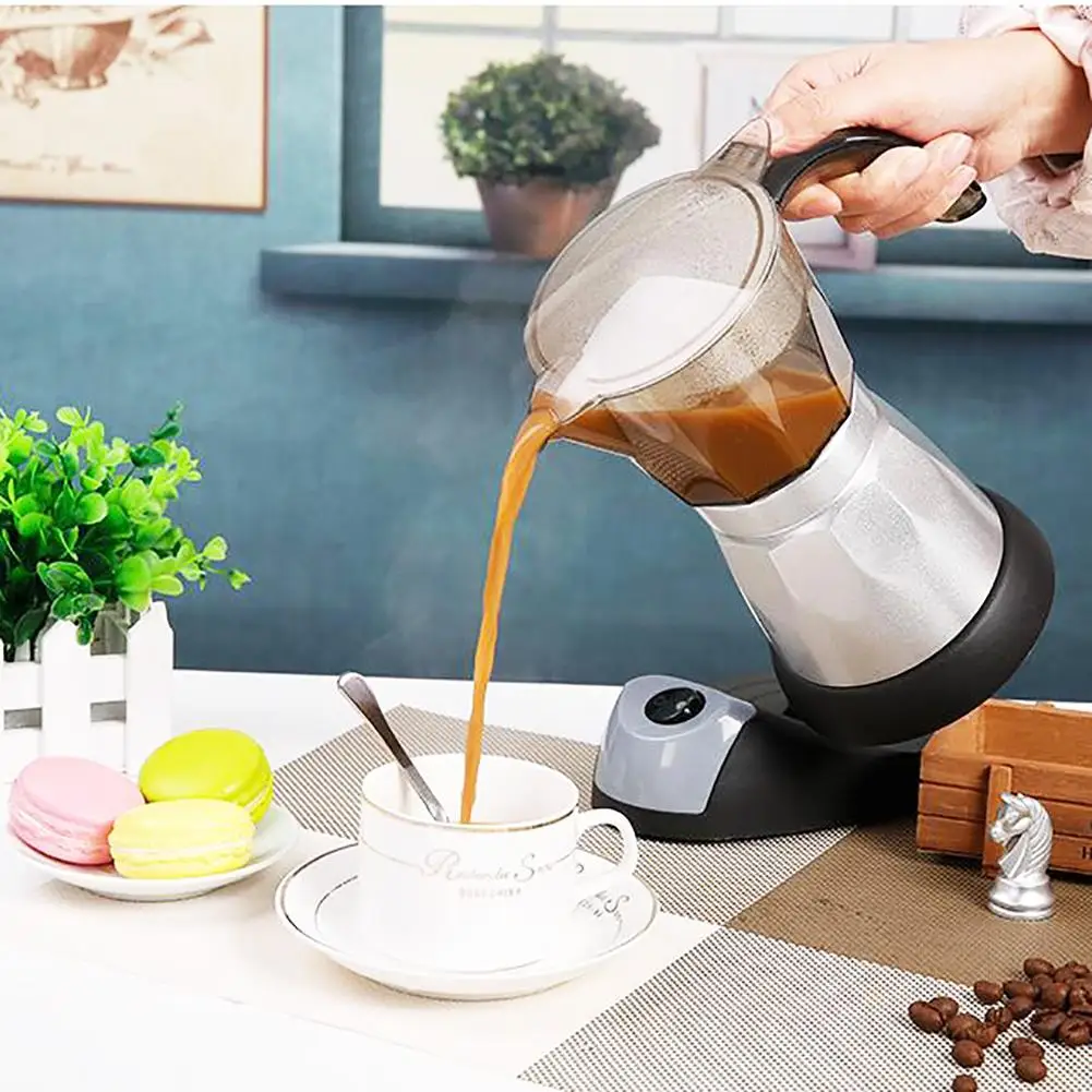 Электрический кофейник Moka большой емкости кофеварка для приготовления эспрессо