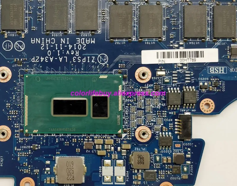 Подлинная FRU: 00HT789 w I3 5005U процессор 4G RAM LA A342P материнская плата для ноутбука Lenovo