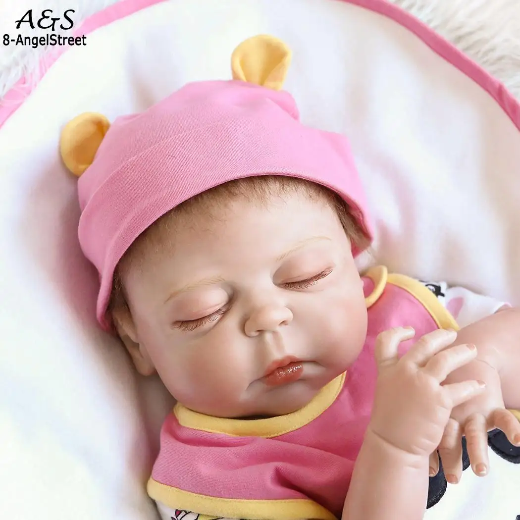 Kids Soft Silicone Realistic With Clothes 2-4Years Reborn Unisex Baby Collectibles Gift Playmate Pink Doll | Игрушки и хобби
