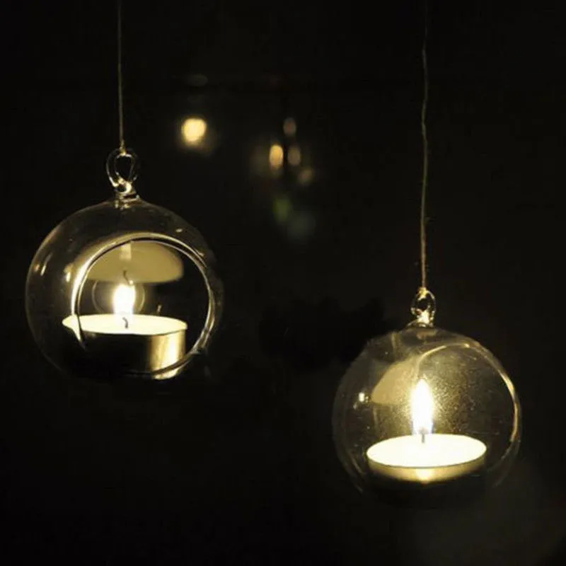 DIY стеклянный подсвечник для украшения дома хрустальный домашний декор