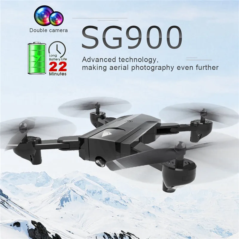 SG900 складной WiFi FPV с двойной камерой 720P HD Оптическое позиционирование потока RC