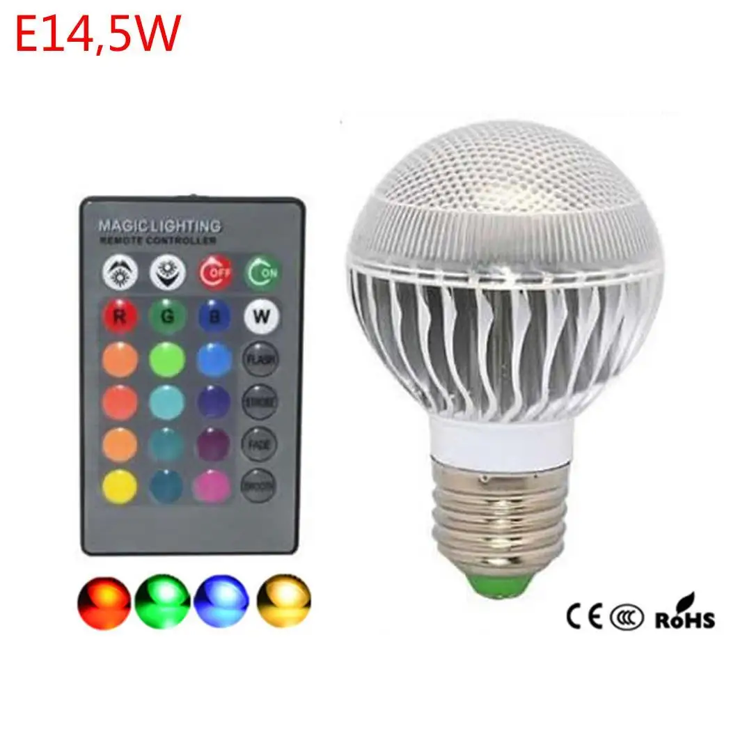 3 W/4 W/5 W/9 W разноцветная лампа светодиодный Красочные 75 декоративный свет E27 GU10 E14