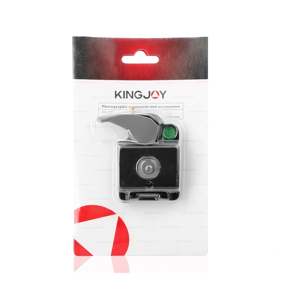 Быстросъемный кронштейн KINGJOY с быстроразъемной QR-пластиной пузырьковый уровень