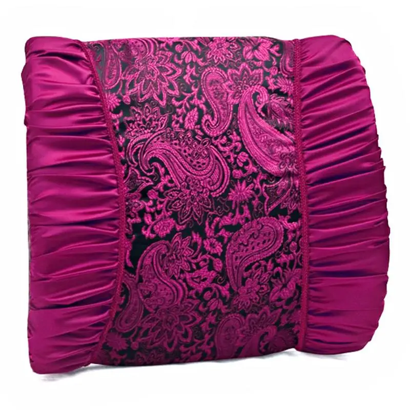 Decent Car Waist Cushion Low Back Pillow with Embroidery Pattern (Purple) | Автомобили и мотоциклы