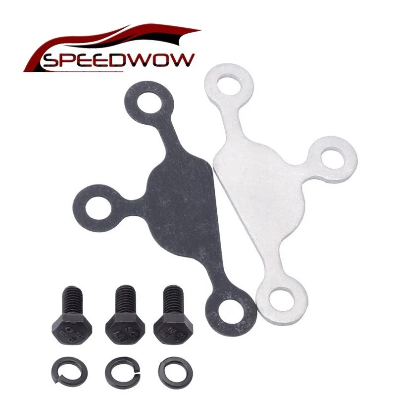 SPEEDWOW 2 шт из нержавеющей стали EGR блок от удаления пластины прокладки блокировщик