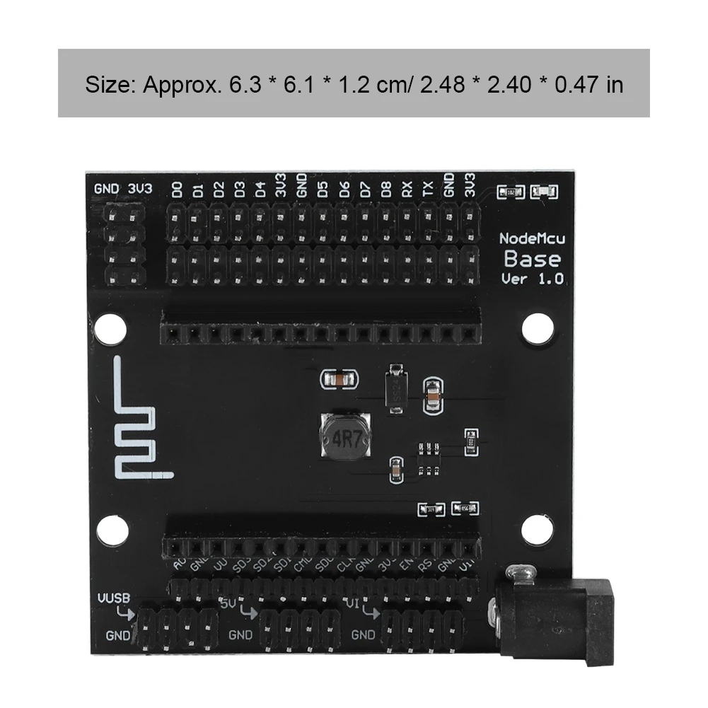 Черная металлическая Плата расширения NodeMcu Lua ESP8266 с поддержкой Wi Fi|Аксессуары для