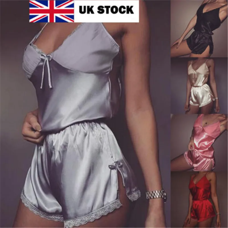 Популярное женское атласное кружевное нижнее белье babydoll ночное шорты пижамный