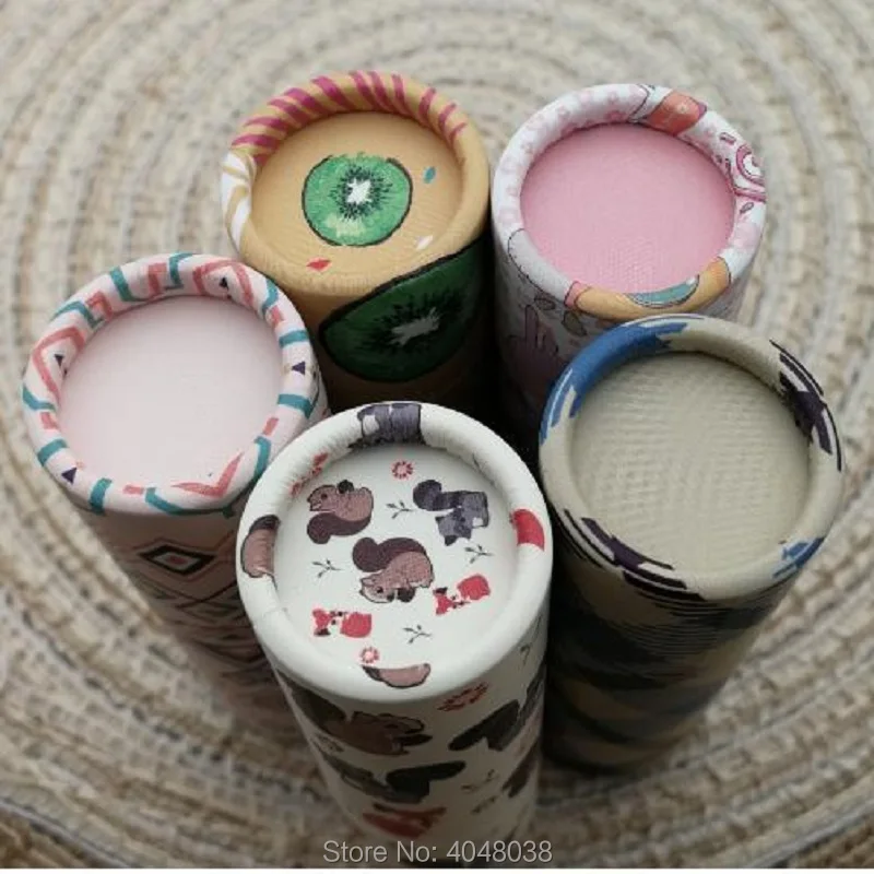 12 1 мм пустая губная помада трубка крафт бумага многоразовая бальзам для губ