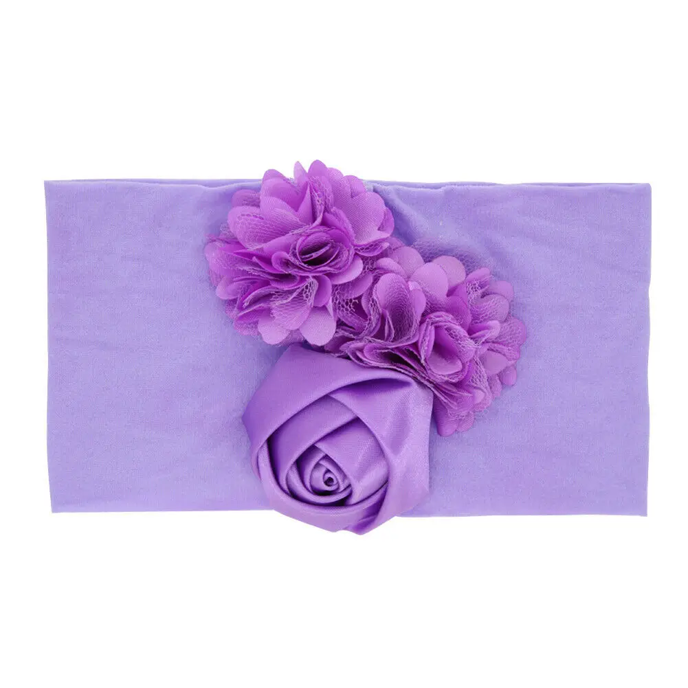 2019 Children Accessories Toddler Kids Girl Baby Headband Infant Newborn Flower Bow Solid Big Hair Band Gift | Детская одежда и
