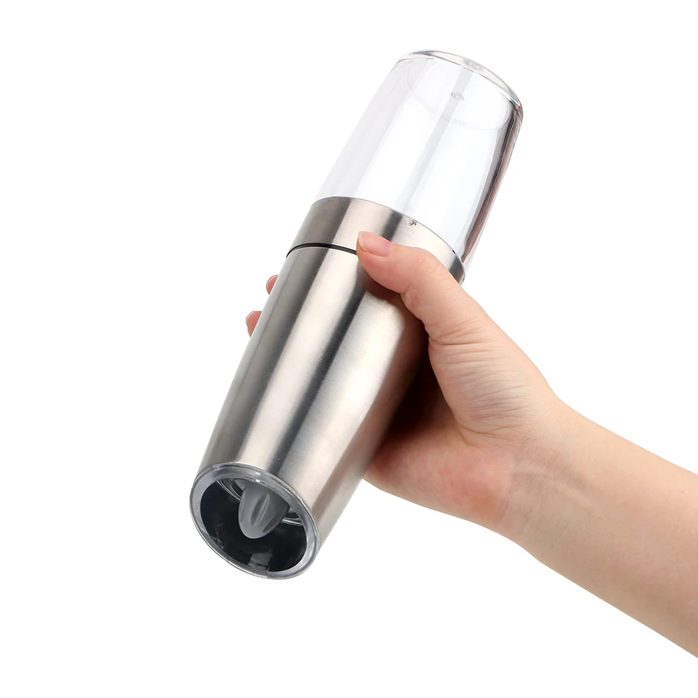Automatic Electric Pepper Grinder Salt Cumin Spice Mill Gravity Sensor Ceramic with LED Light Shaker | Дом и сад